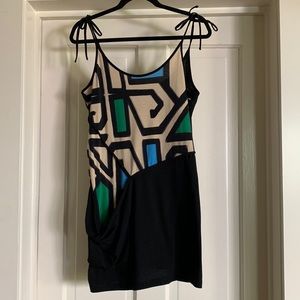 Graphic print sun dress